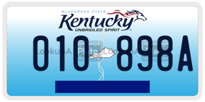 010898A  license plate in KY