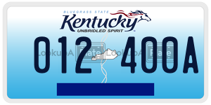 012400A  license plate in KY