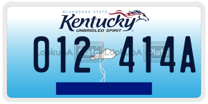 012414A  license plate in KY