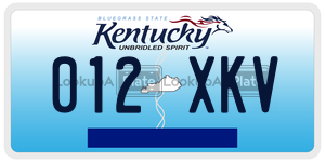 012XKV  license plate in KY