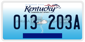 013203A  license plate in KY