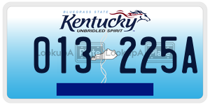 013225A  license plate in KY