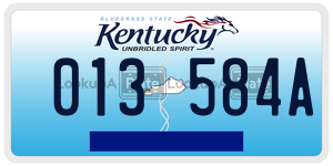 013584A  license plate in KY