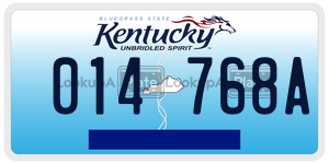 014768A  license plate in KY