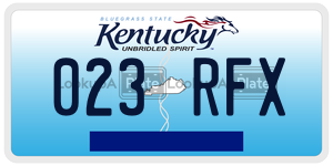 023RFX  license plate in KY