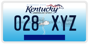 028XYZ  license plate in KY
