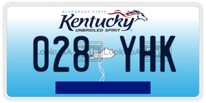 028YHK  license plate in KY