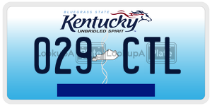 029CTL  license plate in KY