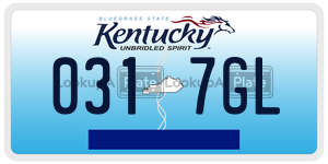 0317GL  license plate in KY
