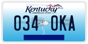 0340KA  license plate in KY