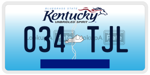 034TJL  license plate in KY