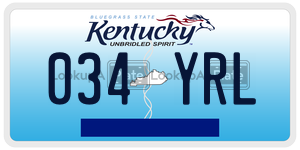 034YRL  license plate in KY