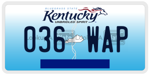 036WAP  license plate in KY