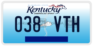 038VTH  license plate in KY
