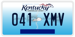041XMV  license plate in KY