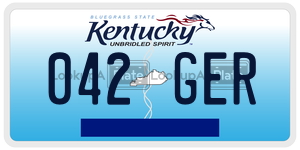 042GER  license plate in KY