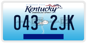 0432JK license plate in Kentucky