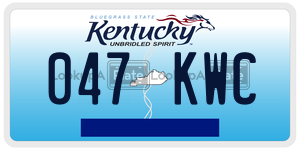 047KWC  license plate in KY