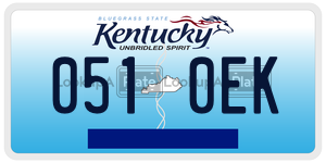 0510EK  license plate in KY