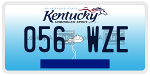 056WZE  license plate in KY