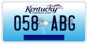 058ABG  license plate in KY