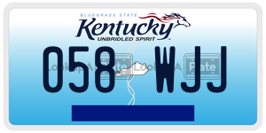058WJJ  license plate in KY
