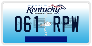 061RPW  license plate in KY