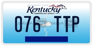 076TTP  license plate in KY