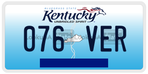 076VER  license plate in KY