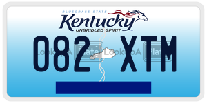 082XTM  license plate in KY