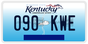 090KWE license plate in Kentucky