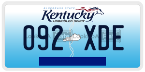 092XDE  license plate in KY