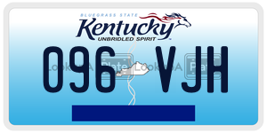 096VJH  license plate in KY