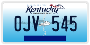 0JV545  license plate in KY