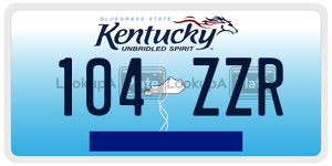 104ZZR  license plate in KY
