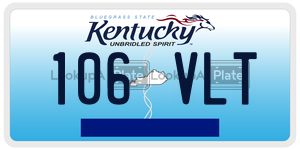 106VLT  license plate in KY