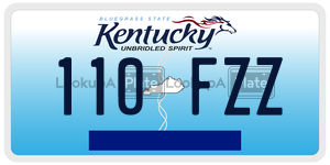 110FZZ  license plate in KY