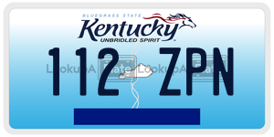112ZPN license plate in Kentucky