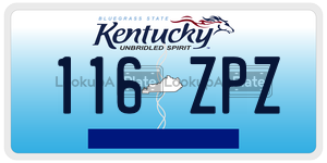 116ZPZ  license plate in KY