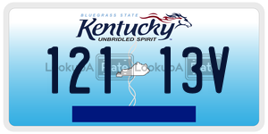 12113V  license plate in KY