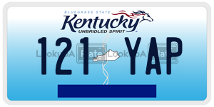 121YAP  license plate in KY