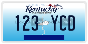 123YCD  license plate in KY