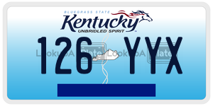126YYX  license plate in KY