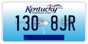 1308JR  license plate in KY