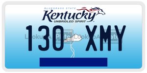 130XMY  license plate in KY
