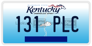 131PLC  license plate in KY