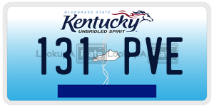131PVE  license plate in KY
