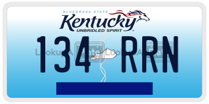 134RRN  license plate in KY