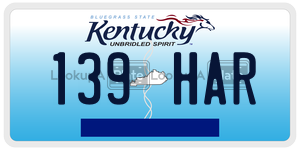139HAR  license plate in KY