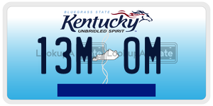 13MOM  license plate in KY